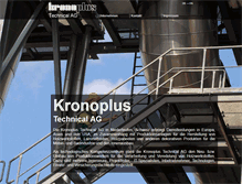 Tablet Screenshot of kronoplus.ch